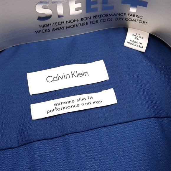Calvin Klein Men's Steele + Extreme Slim Fit Shirt - Picture 5 of 9